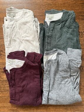 J. Crew Henley Knit Long Sleeve Tops - Bundle of Four